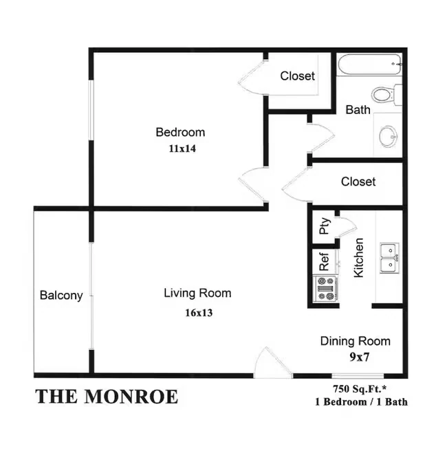 The Monroe (Upgraded) 134 floor plan